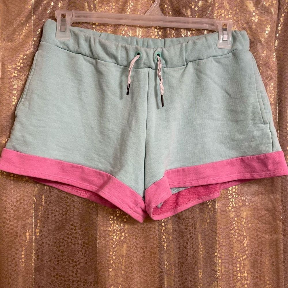 Kappa Aqua Pink Rear Logo Lounge Pull On Shorts, XL